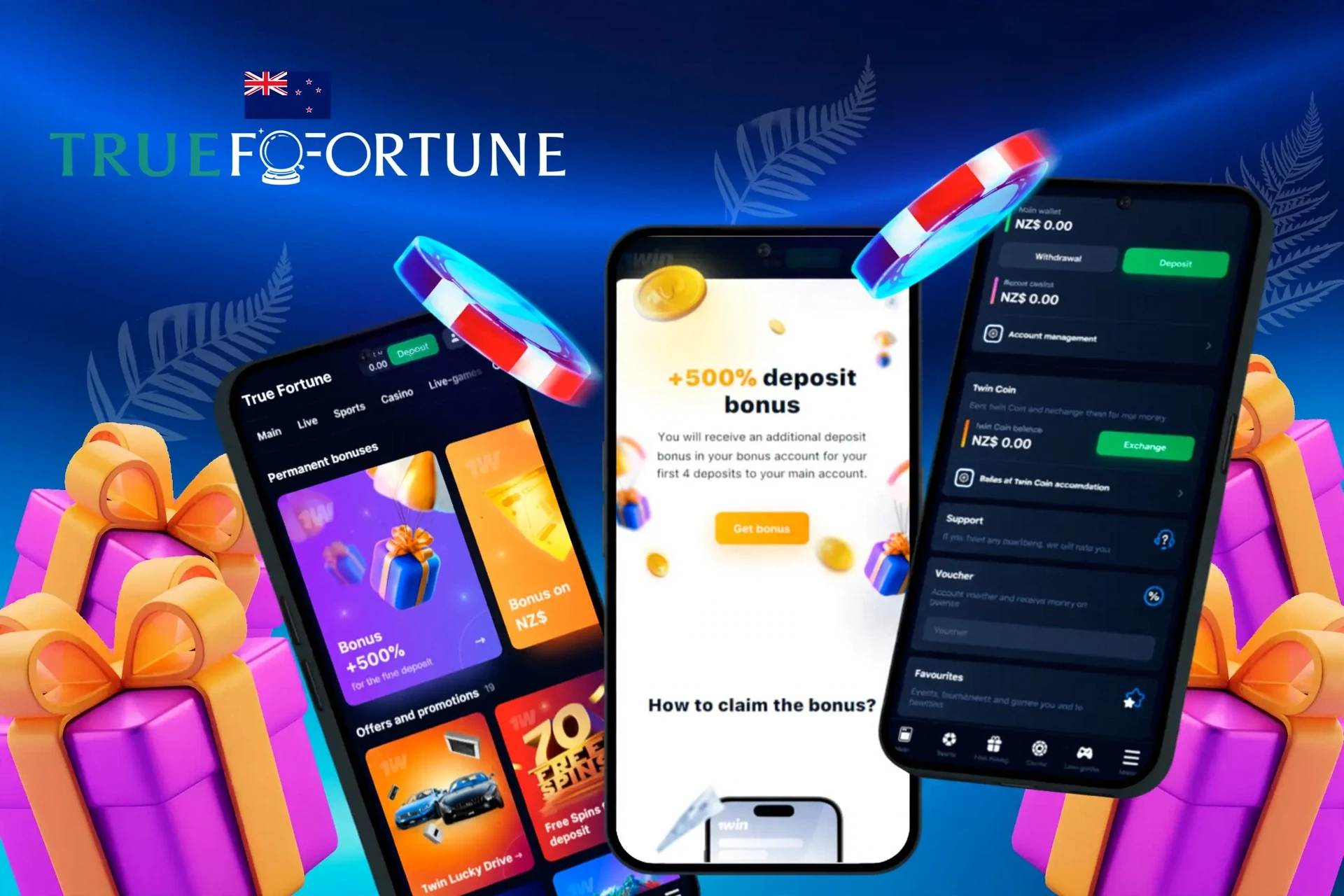 app showing instructions to claim a 200% welcome bonus on mobile with colorful gaming elements